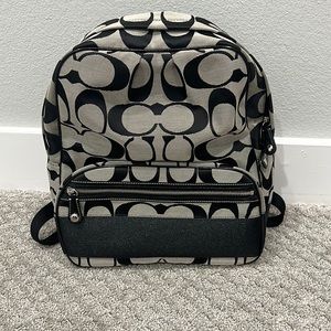 COPY - Coach black and white backpack